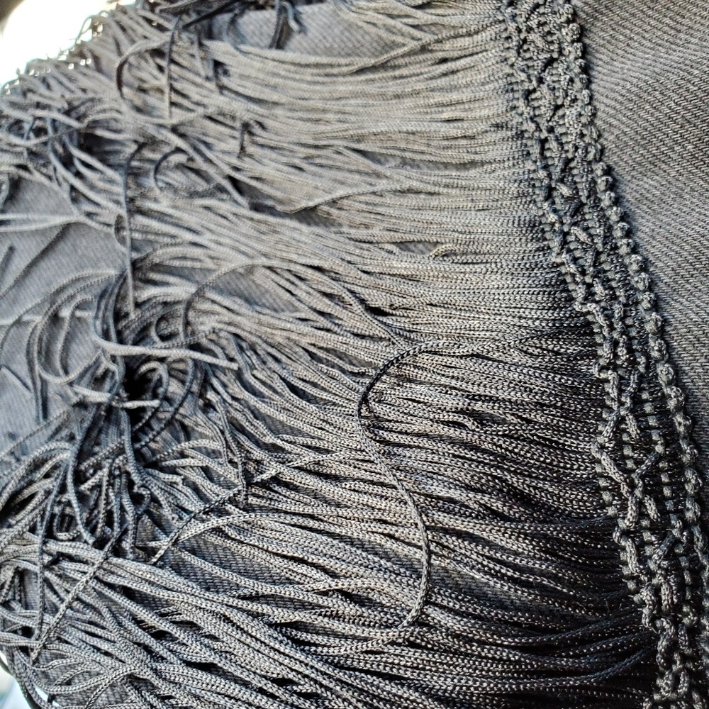 LAST PAIR!! ZARA WOMAN HIGH RISE FRINGED JEANS - Picture 7 of 8